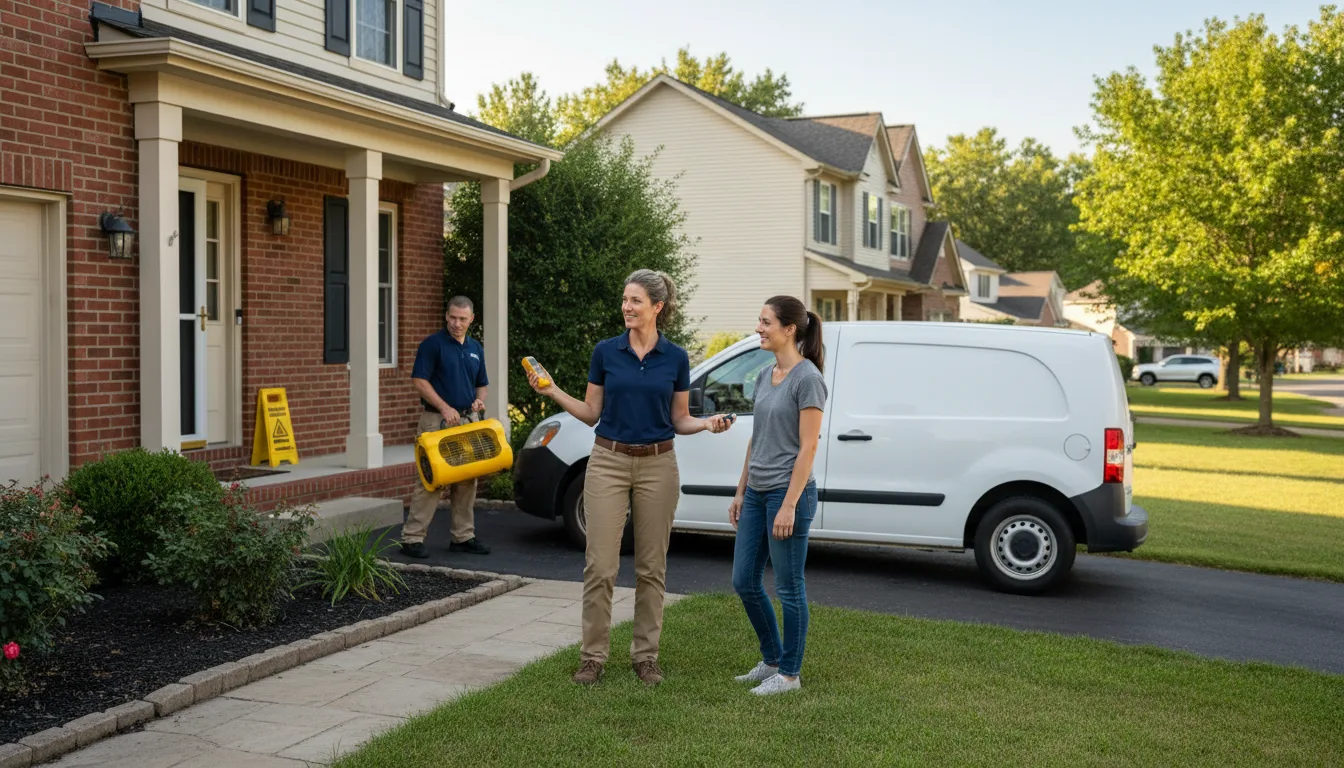 Residential water damage restoration in Angeles, PR